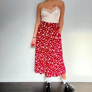 90s midi skirt
